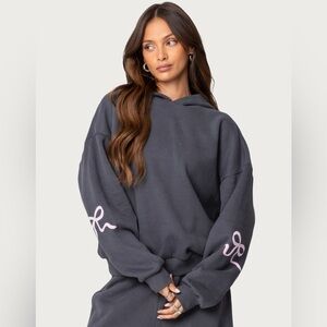 Edikted Bonney Bow Detail Sweatshirt